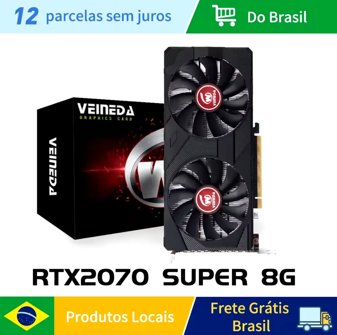 (Do Brasil) Placa De Vdeo Rtx 2070 Super 8gb